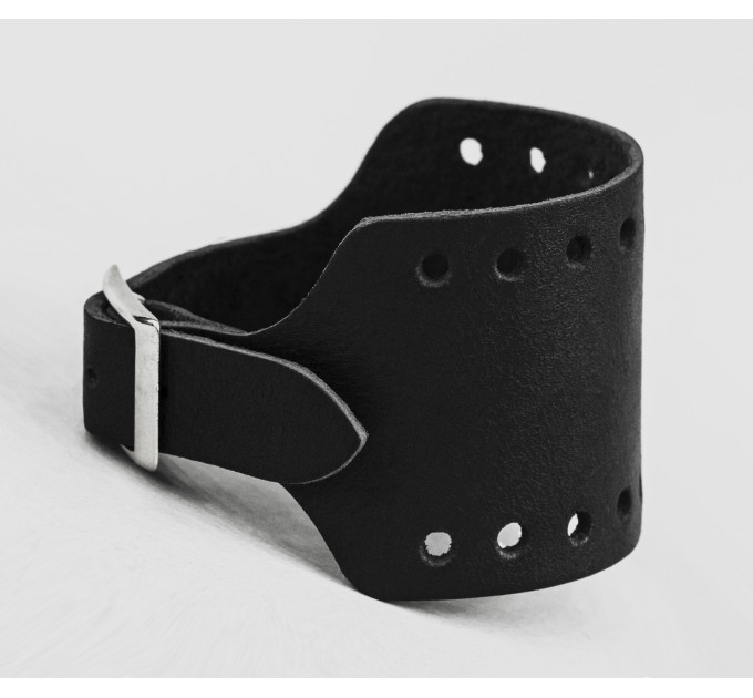 Leather cuff bracelet for men or women, code 6315