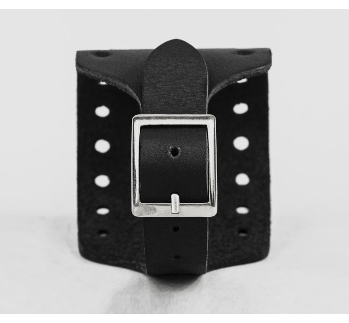 Leather cuff bracelet for men or women, code 6315