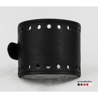 Leather cuff bracelet for men or women, code 6315st