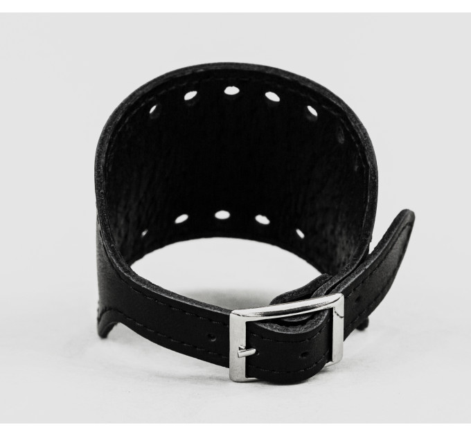 Leather cuff bracelet for men or women, code 6315st
