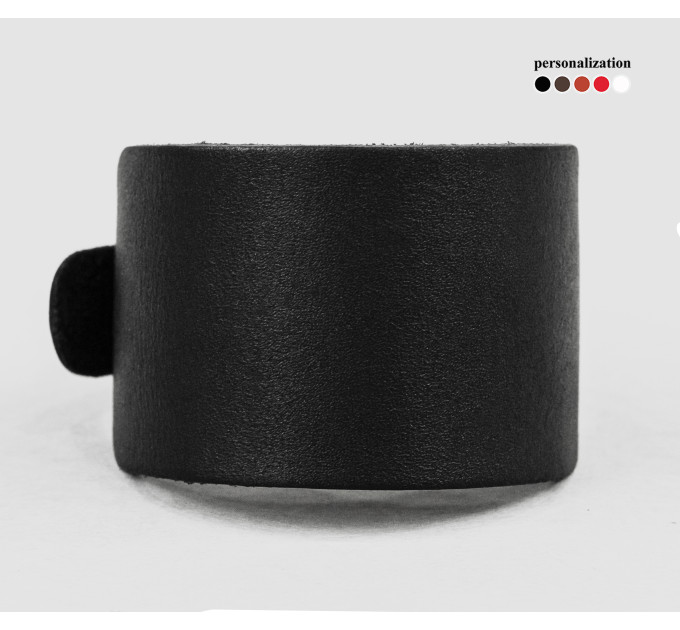 Leather cuff bracelet for men or women, code 6320