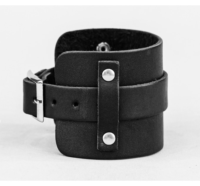 Leather cuff bracelet for men or women, code 6330