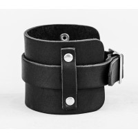 Leather cuff bracelet for men or women, code 6330