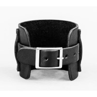 Leather cuff bracelet for men or women, code 6330