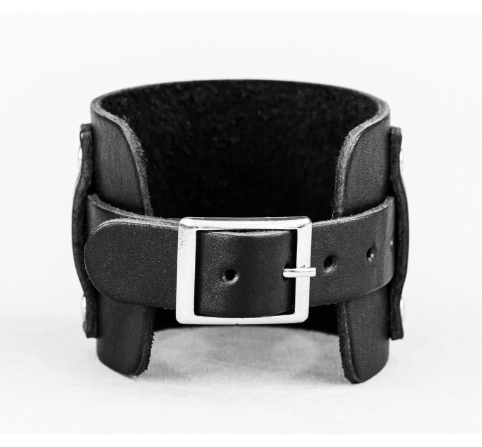 Leather cuff bracelet for men or women, code 6330