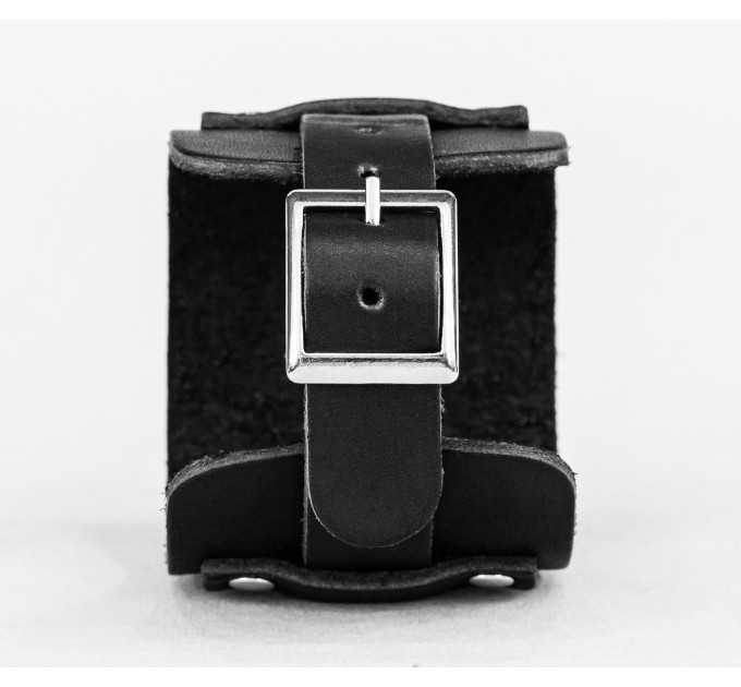 Leather cuff bracelet for men or women, code 6330