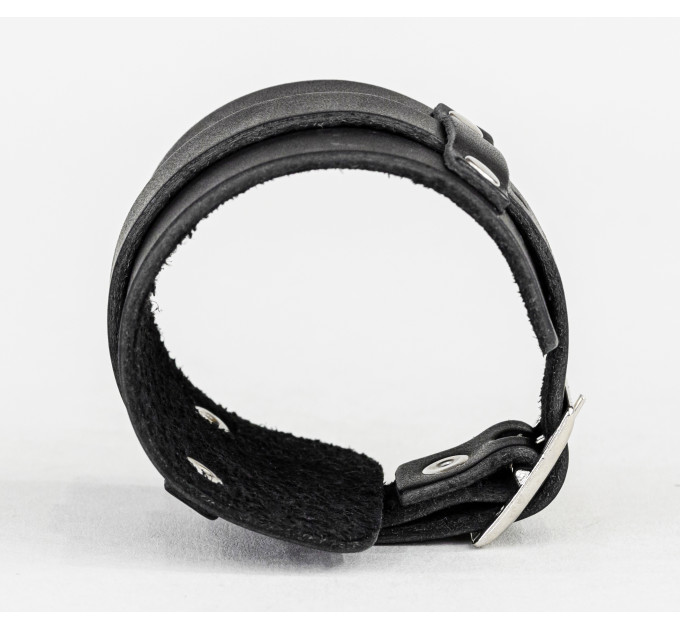 Leather cuff bracelet for men or women, code 6330