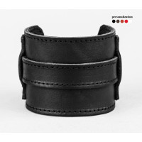 Leather cuff bracelet for men or women, code 6330st