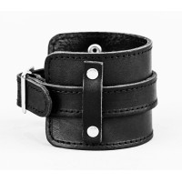 Leather cuff bracelet for men or women, code 6330st