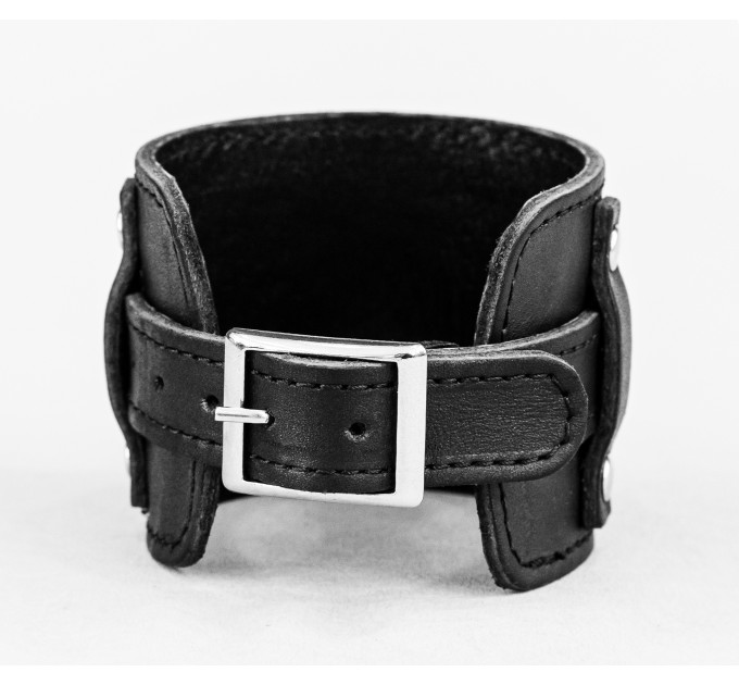 Leather cuff bracelet for men or women, code 6330st