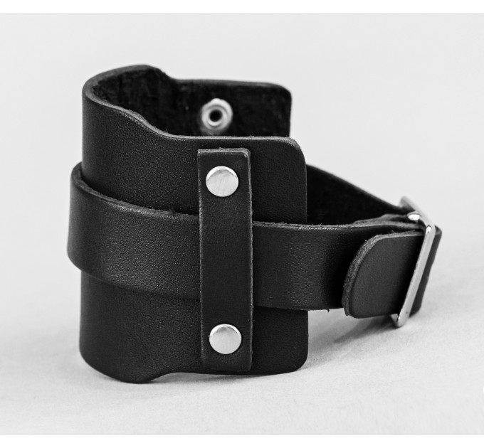 Leather cuff bracelet for men or women, code 6335