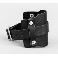Leather cuff bracelet for men or women, code 6335
