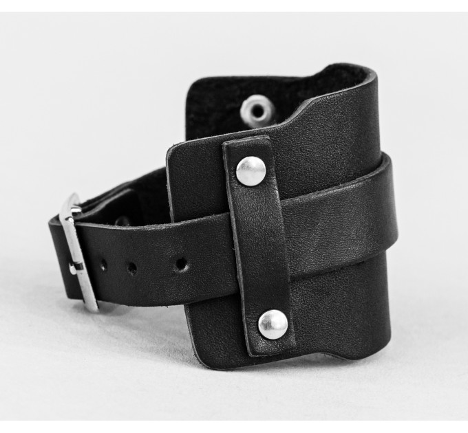 Leather cuff bracelet for men or women, code 6335