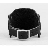 Leather cuff bracelet for men or women, code 6335