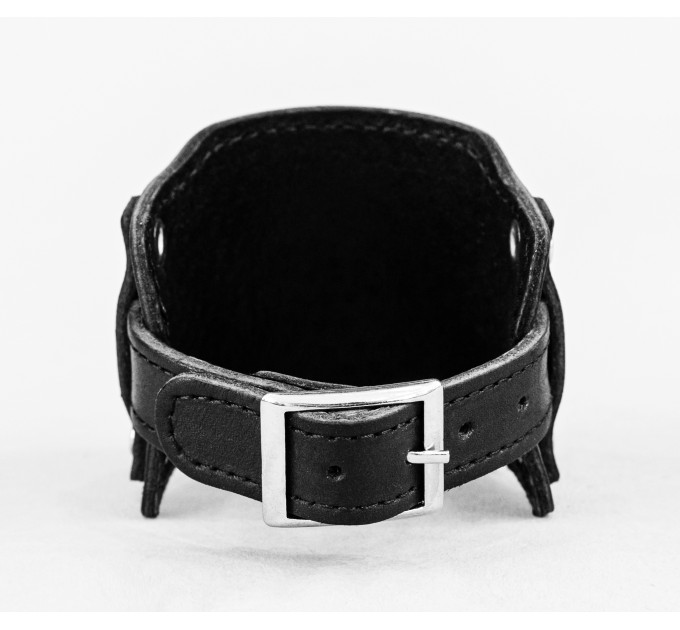 Leather cuff bracelet for men or women, code 6335st