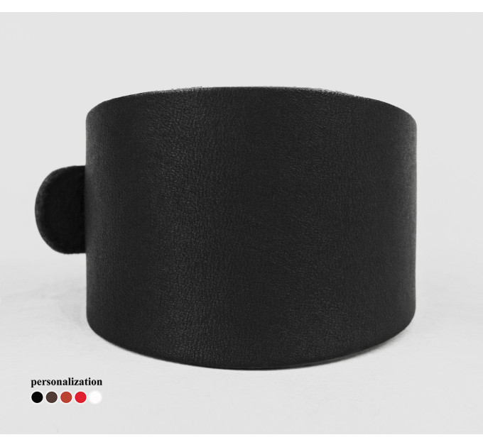 Leather cuff bracelet for men or women, code 6345