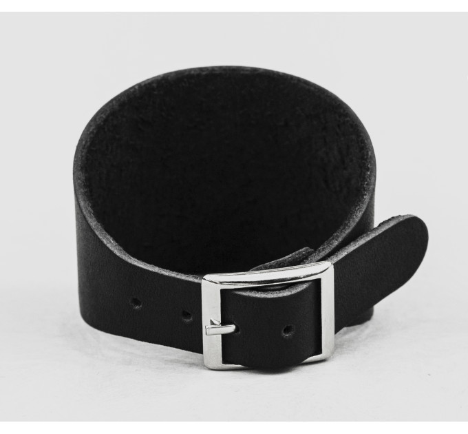 Leather cuff bracelet for men or women, code 6345