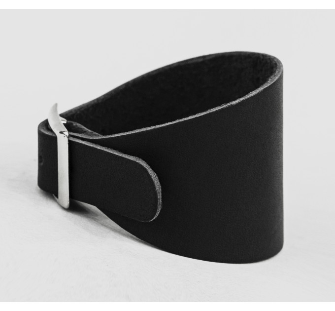 Leather cuff bracelet for men or women, code 6345