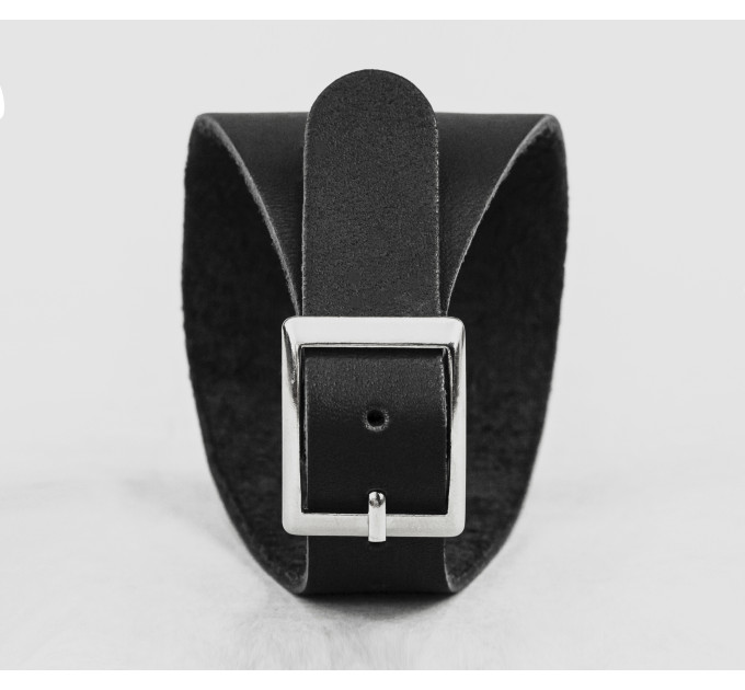 Leather cuff bracelet for men or women, code 6345