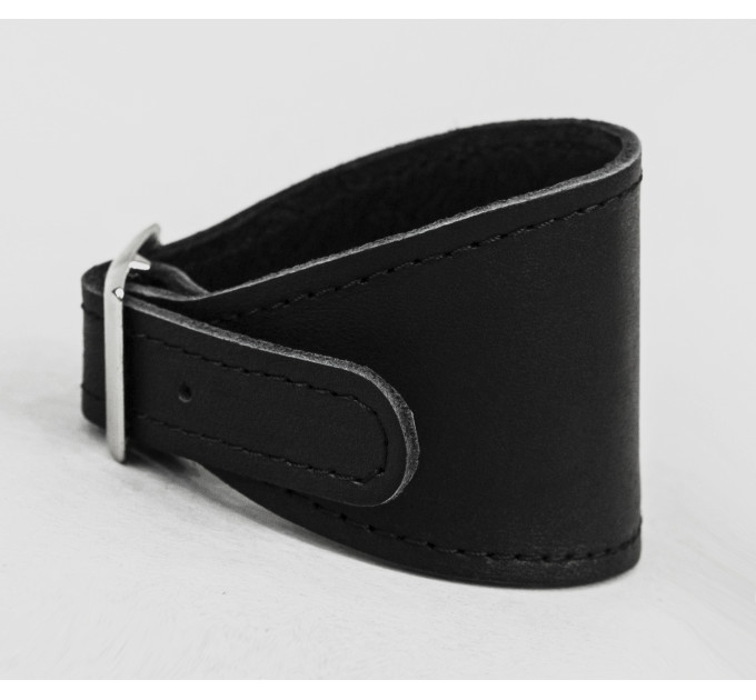 Leather cuff bracelet for men or women, code 6345st