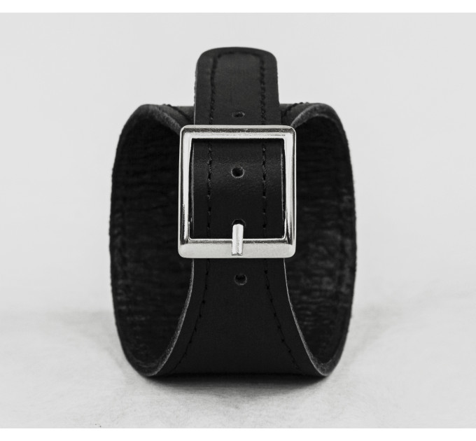 Leather cuff bracelet for men or women, code 6345st