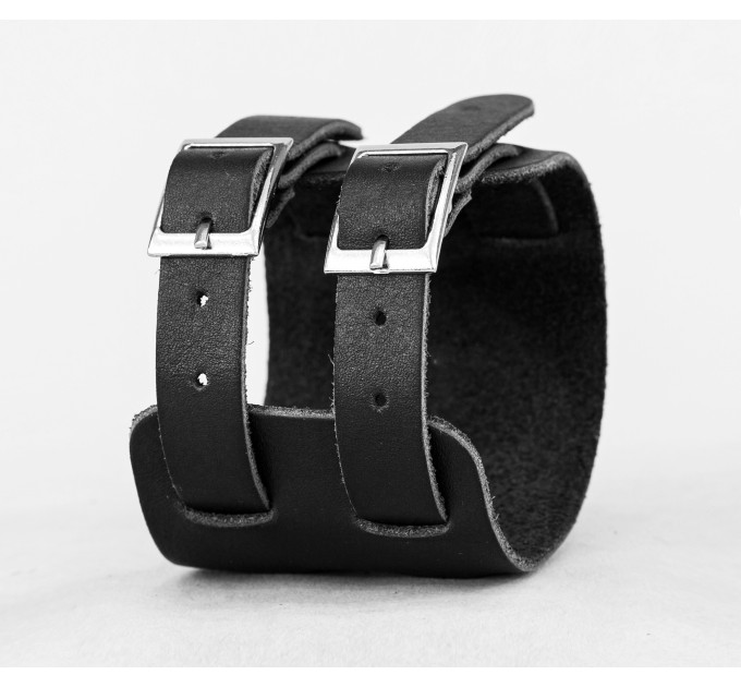 Leather cuff bracelet for men or women, code 6400