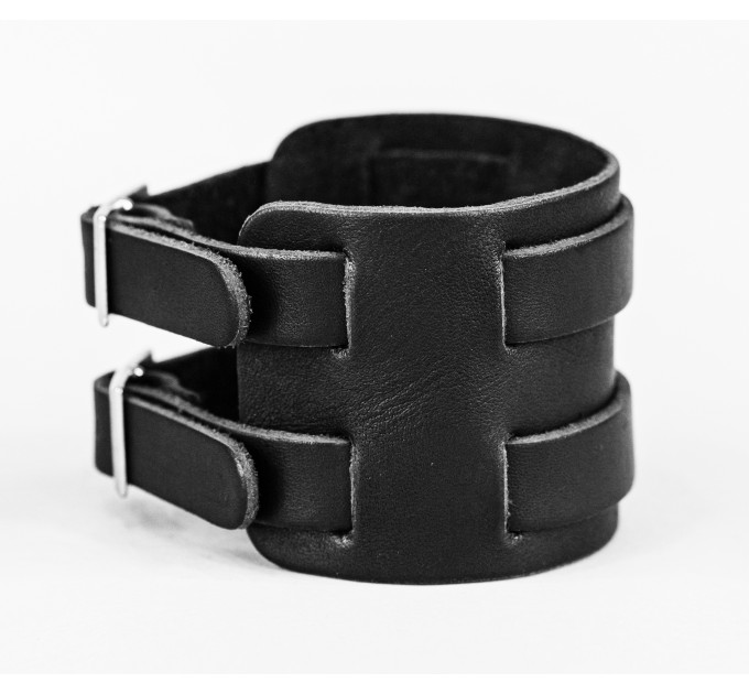 Leather cuff bracelet for men or women, code 6400