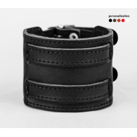 Leather cuff bracelet for men or women, code 6400st