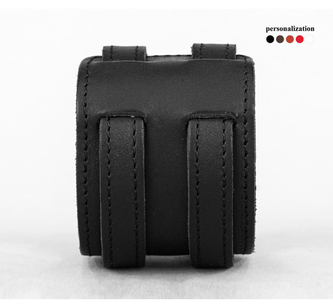 Leather cuff bracelet for men or women, code 6400st