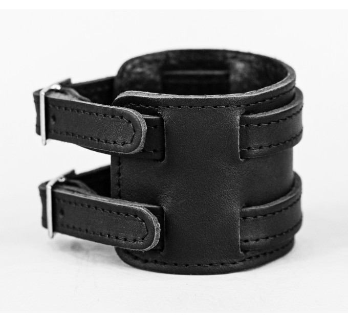 Leather cuff bracelet for men or women, code 6400st
