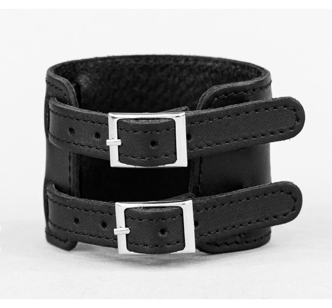 Leather cuff bracelet for men or women, code 6400st