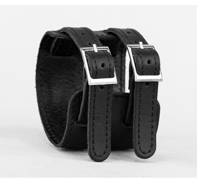 Leather cuff bracelet for men or women, code 6400st