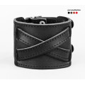 Leather cuff bracelet for men or women, code 6405st