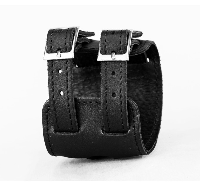 Leather cuff bracelet for men or women, code 6405st