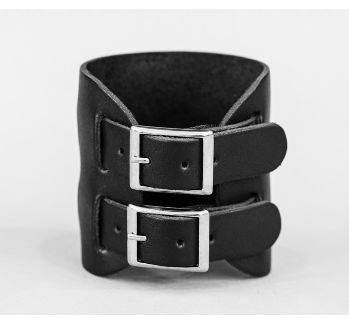 Leather cuff bracelet for men or women, code 6410