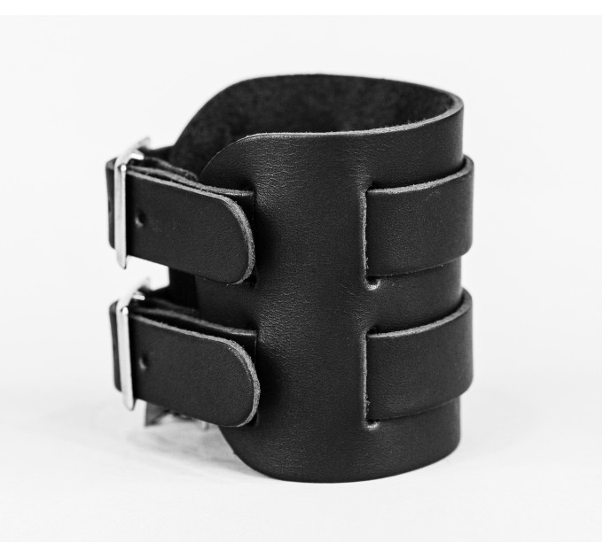 Leather cuff bracelet for men or women, code 6410
