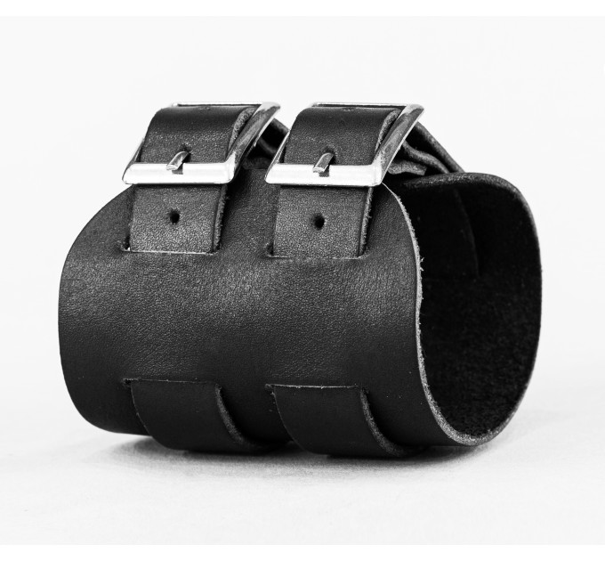 Leather cuff bracelet for men or women, code 6410