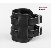Leather cuff bracelet for men or women, code 6410st