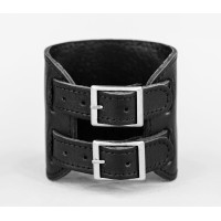 Leather cuff bracelet for men or women, code 6410st