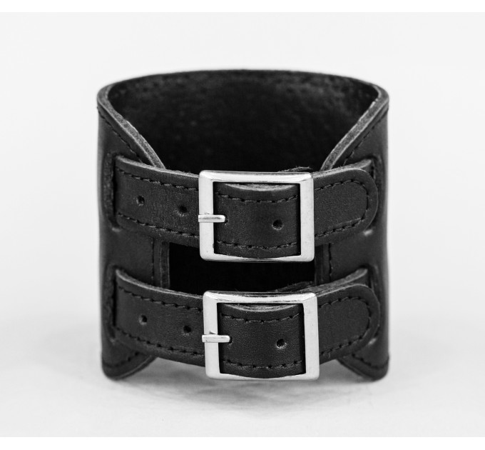 Leather cuff bracelet for men or women, code 6410st
