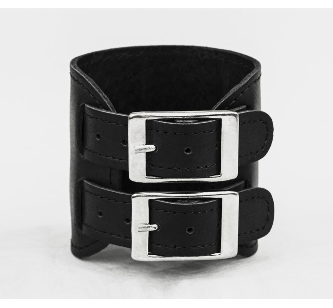 Leather cuff bracelet for men or women, code 6411st
