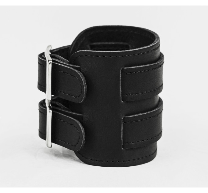 Leather cuff bracelet for men or women, code 6411st
