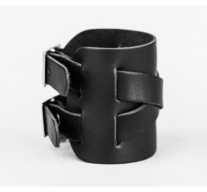 Leather cuff bracelet for men or women, code 6450