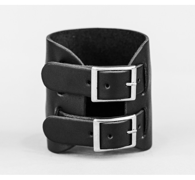 Leather cuff bracelet for men or women, code 6450