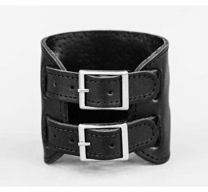 Leather cuff bracelet for men or women, code 6450st