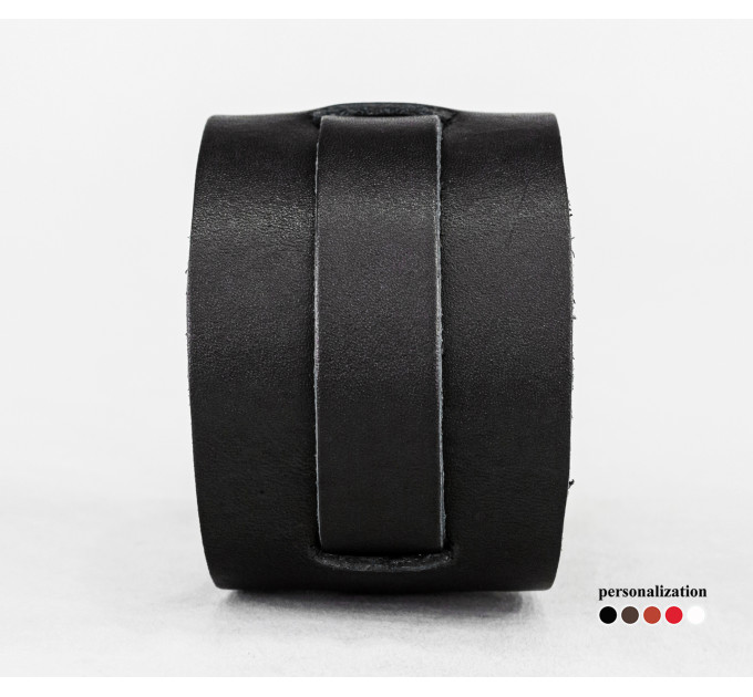 Leather cuff bracelet for men or women, code 6500