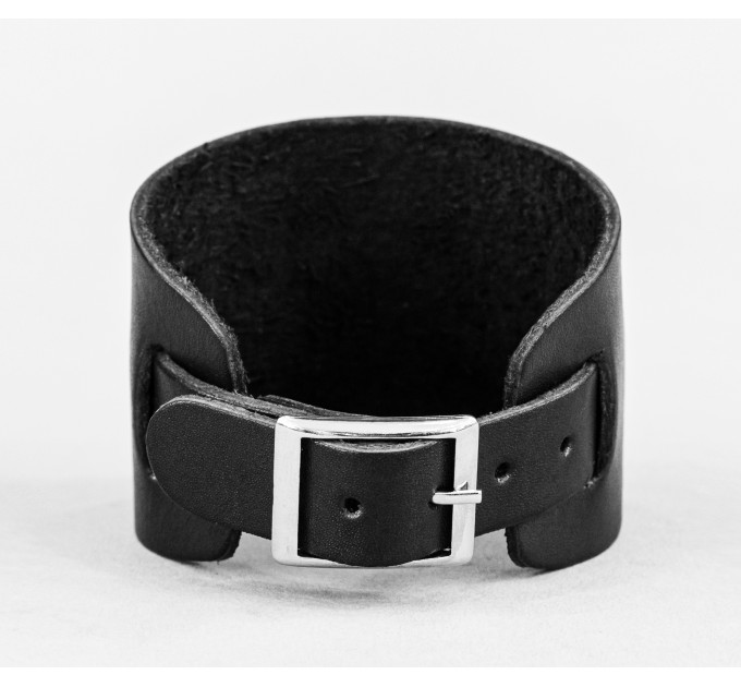 Leather cuff bracelet for men or women, code 6500