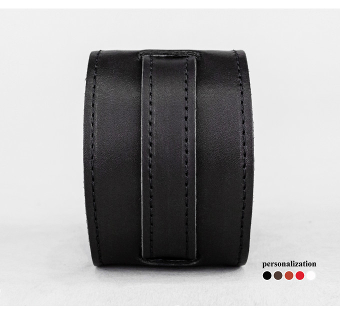 Leather cuff bracelet for men or women, code 6500st