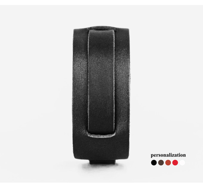 Leather cuff bracelet for men or women, code 6520