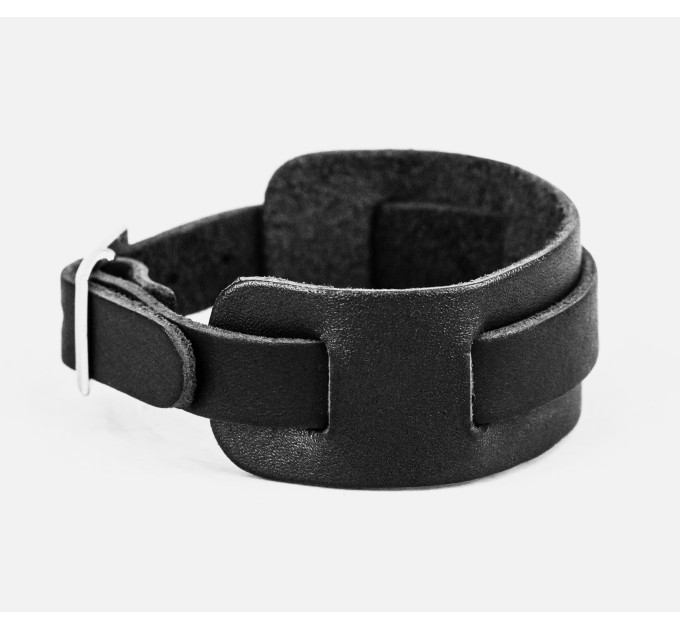 Leather cuff bracelet for men or women, code 6520